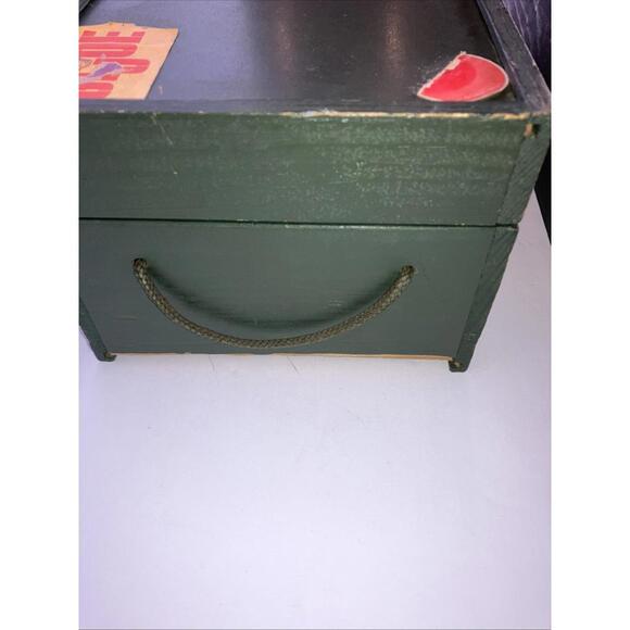 Lot Of 2 1964 GI Joe Vintage Hasbro 12” Green Military Footlocker  “LOOK” - Picture 8 of 9